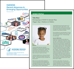 Cover and inside of NIDDK brochure, entitled Recent Advances & Emerging Technologies